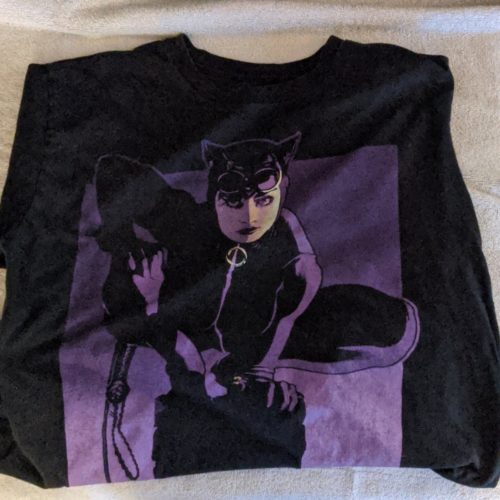 Purple Catwoman men's tshirt